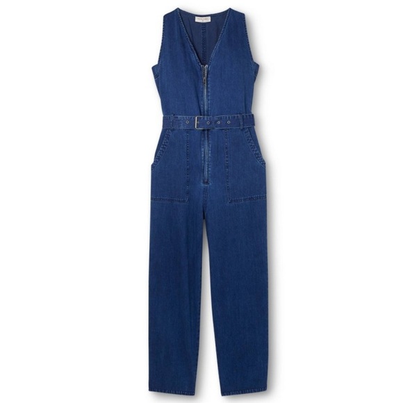 Rachel Comey Blue Denim Overalls - Picture 8 of 8